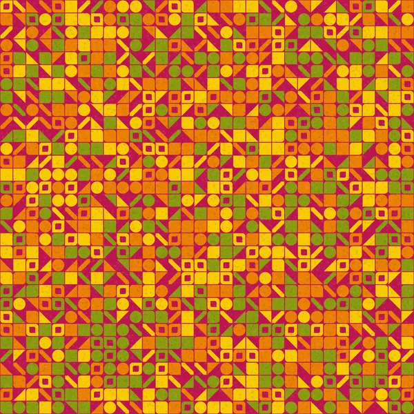 Abstraktes Geometrisches Muster Generative Computergestützte Illustration — Stockvektor