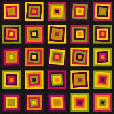 Soyut Geometrik Desen üretken hesaplama sanatı çizimi