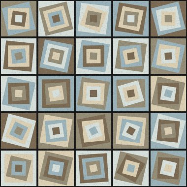 Soyut Geometrik Desen üretken hesaplama sanatı çizimi