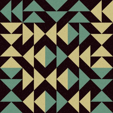 Soyut Geometrik Desen, üretken hesaplama sanatı çizimi 