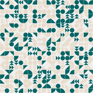 Soyut Geometrik Desen, üretken hesaplama sanatı çizimi 