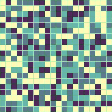 Soyut Geometrik Desen, üretken hesaplama sanatı çizimi 