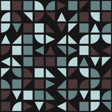 Soyut Geometrik Desen, üretken hesaplama sanatı çizimi 