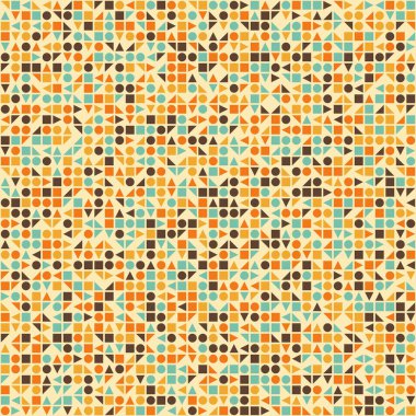 Soyut Geometrik Desen üretken hesaplama sanatı çizimi