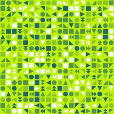 Soyut Geometrik Desen, üretken hesaplama sanatı çizimi 