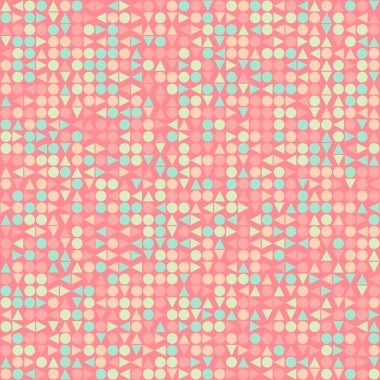 Soyut Geometrik Desen, üretken hesaplama sanatı çizimi 