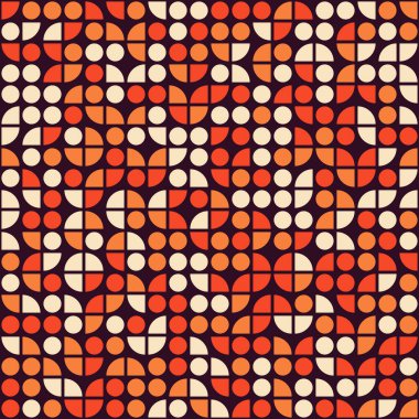 Soyut Geometrik Desen, üretken hesaplama sanatı çizimi 