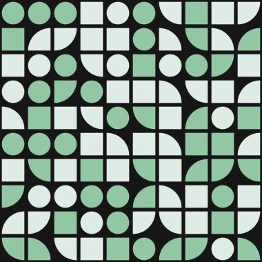 Soyut Geometrik Desen, üretken hesaplama sanatı çizimi 