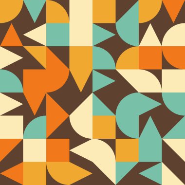 Soyut Geometrik Desen, üretken hesaplama sanatı çizimi 