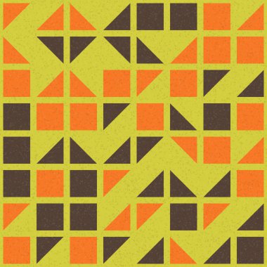 Soyut Geometrik Desen, üretken hesaplama sanatı çizimi 