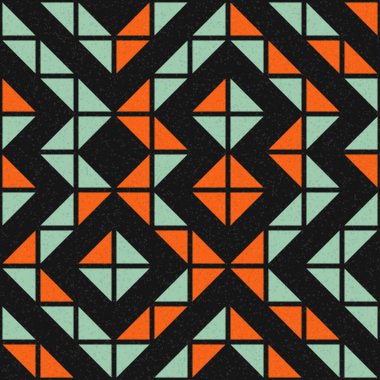 Soyut Geometrik Desen, üretken hesaplama sanatı çizimi 