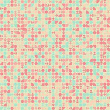 Soyut Geometrik Desen, üretken hesaplama sanatı çizimi 