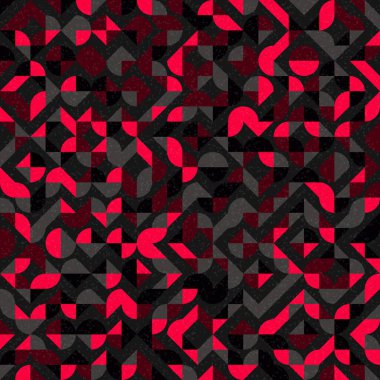 Soyut Geometrik Desen, üretken hesaplama sanatı çizimi 