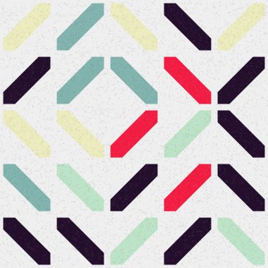 Soyut Geometrik Desen üretken hesaplama sanatı çizimi