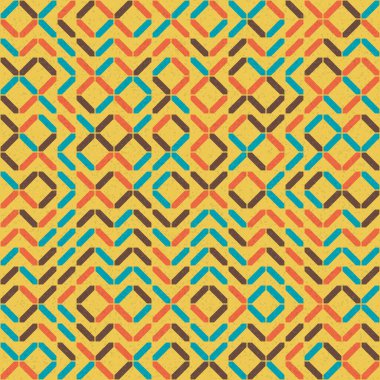 Soyut Geometrik Desen üretken hesaplama sanatı çizimi