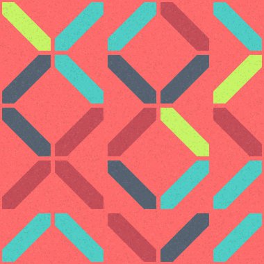 Soyut Geometrik Desen üretken hesaplama sanatı çizimi