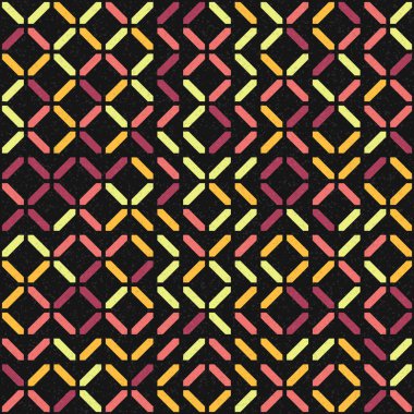 Soyut Geometrik Desen üretken hesaplama sanatı çizimi