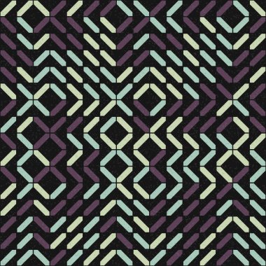 Soyut Geometrik Desen üretken hesaplama sanatı çizimi