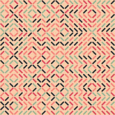 Soyut Geometrik Desen üretken hesaplama sanatı çizimi