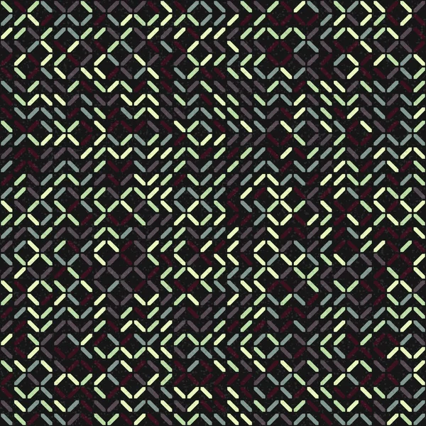 Abstrakt Färg Geometriska Tileable Mönster Generativ Beräknande Konst Illustration Design — Stock vektor