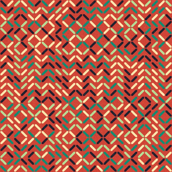 Abstrakt Färg Geometriska Tileable Mönster Generativ Beräknande Konst Illustration Design — Stock vektor