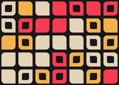 Soyut Geometrik Desen üretken hesaplama sanatı çizimi