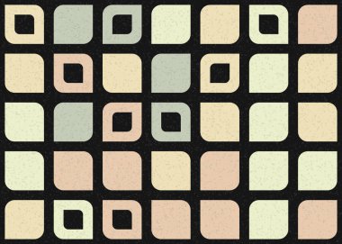 Soyut Geometrik Desen üretken hesaplama sanatı çizimi