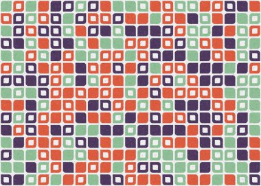 Soyut Geometrik Desen üretken hesaplama sanatı çizimi