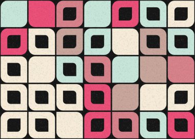 Soyut Geometrik Desen üretken hesaplama sanatı çizimi