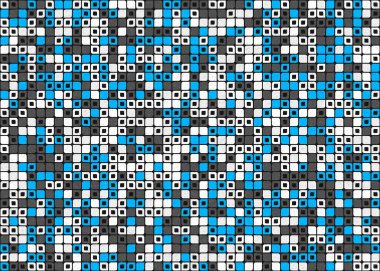 Soyut Geometrik Desen üretken hesaplama sanatı çizimi