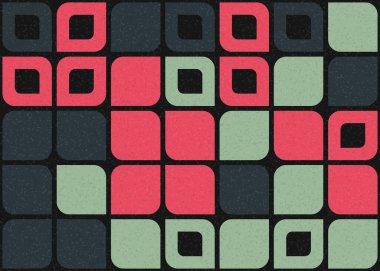 Soyut Geometrik Desen üretken hesaplama sanatı çizimi