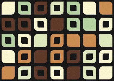 Soyut Geometrik Desen üretken hesaplama sanatı çizimi