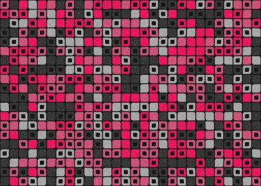 Soyut Geometrik Desen üretken hesaplama sanatı çizimi