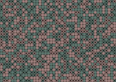 Soyut Geometrik Desen üretken hesaplama sanatı çizimi