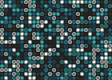 Soyut Geometrik Desen üretken hesaplama sanatı çizimi