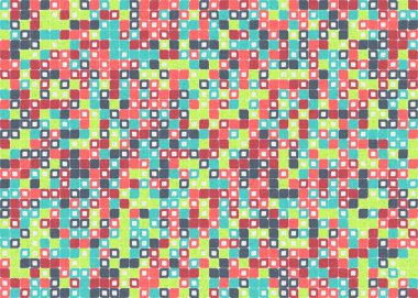 Soyut Geometrik Desen üretken hesaplama sanatı çizimi