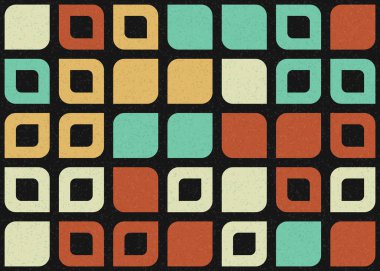 Soyut Geometrik Desen üretken hesaplama sanatı çizimi