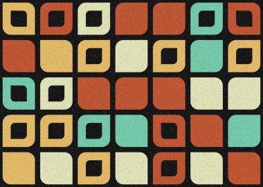 Soyut Geometrik Desen üretken hesaplama sanatı çizimi