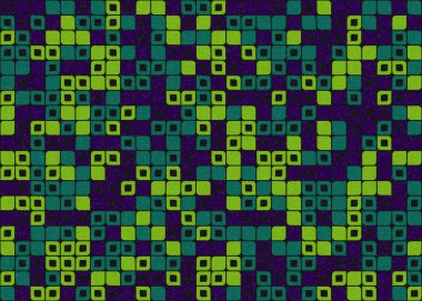 Soyut Geometrik Desen üretken hesaplama sanatı çizimi