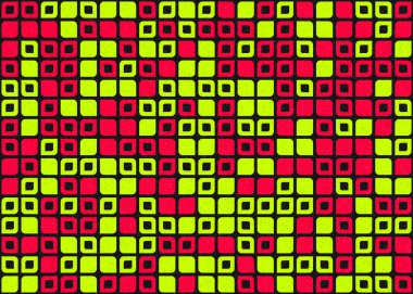 Soyut Geometrik Desen üretken hesaplama sanatı çizimi