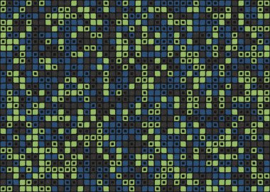 Soyut Geometrik Desen üretken hesaplama sanatı çizimi