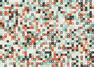 Soyut Geometrik Desen üretken hesaplama sanatı çizimi