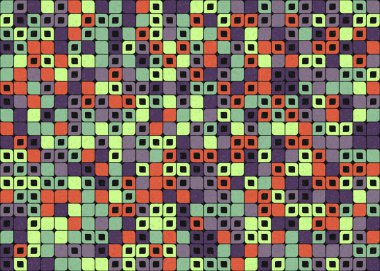 Soyut Geometrik Desen üretken hesaplama sanatı çizimi