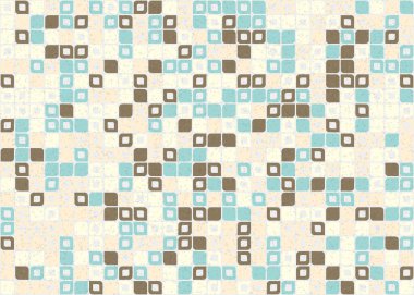 Soyut Geometrik Desen üretken hesaplama sanatı çizimi