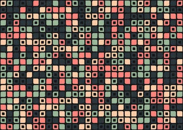 Abstrakcyjny Geometryczny Wzór Generatywna Sztuka Obliczeniowa Ilustracja — Wektor stockowy