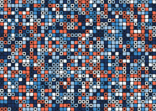 Resumo Ilustração Arte Computacional Gerativa Padrão Geométrico — Vetor de Stock