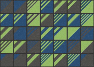 Soyut Geometrik Desen üretken hesaplama sanatı çizimi