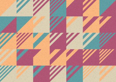 Soyut Geometrik Desen üretken hesaplama sanatı çizimi