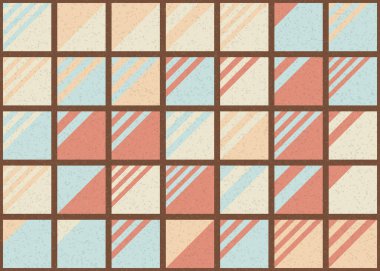 Soyut Geometrik Desen üretken hesaplama sanatı çizimi