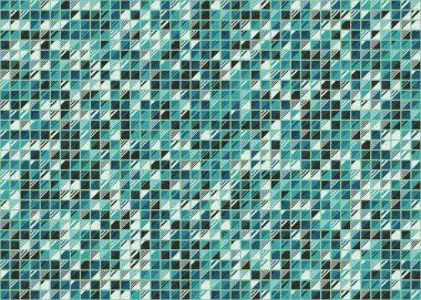 Soyut Geometrik Desen üretken hesaplama sanatı çizimi